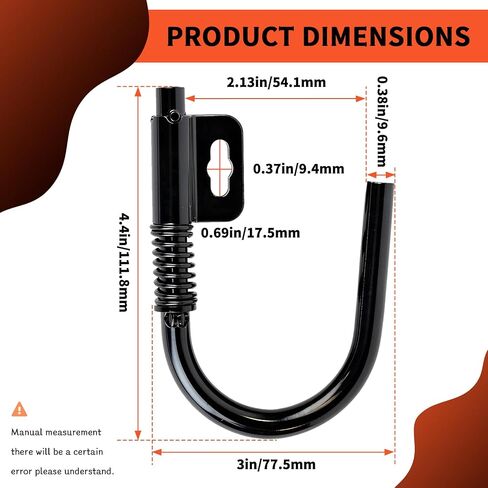 M745RB "U" Hook for Hitachi Nail Gun Hanger(4-Pack) in Kuwait