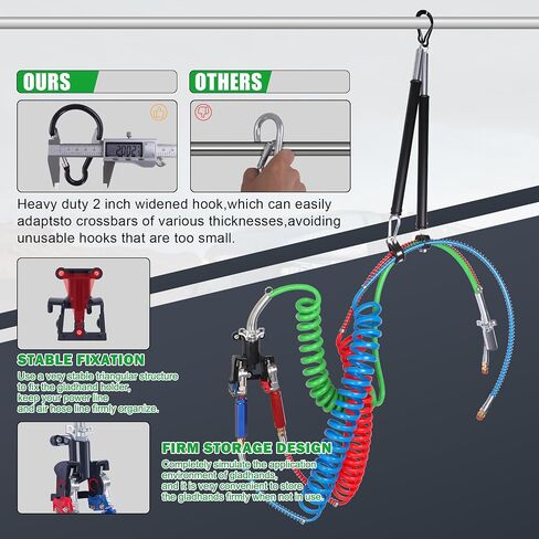 15FT Semi Truck Air Line Kit with Gladhand Holder and Springs Kit Pigtail Air Brake Hoses and 7 Way Trailer Cord 3-in-1 Air Lines for Semi Truck Trailer Tractor in Saudi Arabia