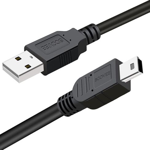 سلك كابل USB للكاميرا لكاميرات Canon Rebel/PowerShot/EOS/DSLR/ELPH الرقمية، كابل بيانات سلك نقل SCOVEE لكاميرات الفيديو Canon Rebel، استبدال شاحن واجهة الكمبيوتر Vixia PC بطول 6 أقدام in Kuwait