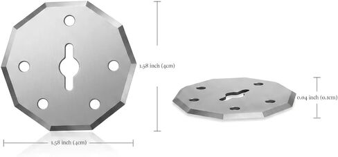 Universal SK5 Replacement Rotary Blades for Cardboard Cutter Electric Scissors, Compatible with WX082L, WA2300, RC2600K, RC2601, RC2602, WX080L, WX081L, EC0601C, EC0601P, etc. 1.58×1.58×0.05 Inch in Kuwait