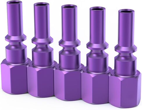 ChillWaves Aluminum Lincoln L-Style Air Plug, 1/4" Body Size, 1/4" NPT Female Threads, Air Compressor Accessories Fittings(10-PACK) in Saudi Arabia