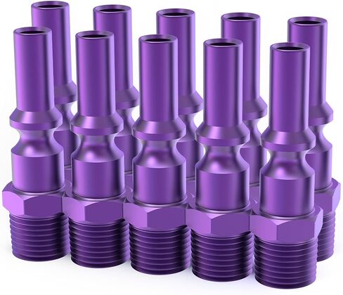 ChillWaves Aluminum Lincoln L-Style Air Plug, 1/4" Body Size, 1/4" NPT Female Threads, Air Compressor Accessories Fittings(10-PACK) in Saudi Arabia