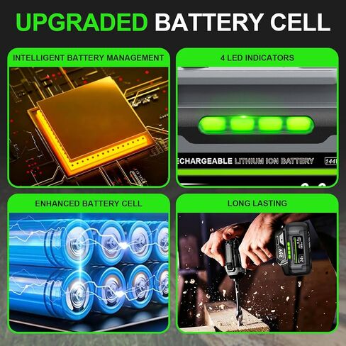 6.0Ah 24V Replacement Battery for Flex 24V Battery Compatible with Flex 24V Cordless Power Tools in Kuwait