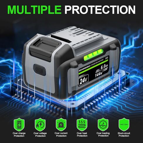6.0Ah 24V Replacement Battery for Flex 24V Battery Compatible with Flex 24V Cordless Power Tools in Kuwait