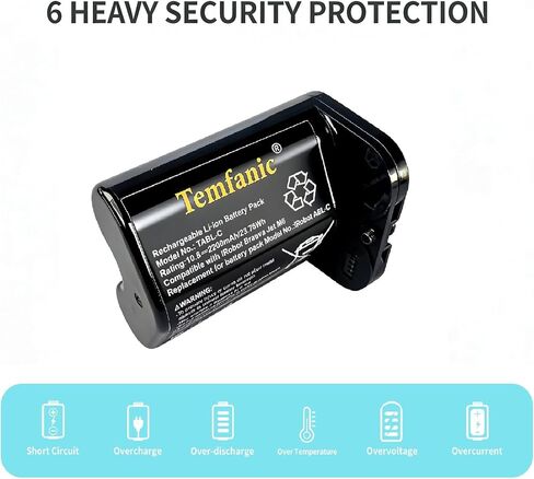 ABL-C Replacement Li-Ion Battery for Braava Jet M6 Series M611020 M612880 M612680 M614480 6100 Ultimate Mop 10.8V 23.76WH in Kuwait