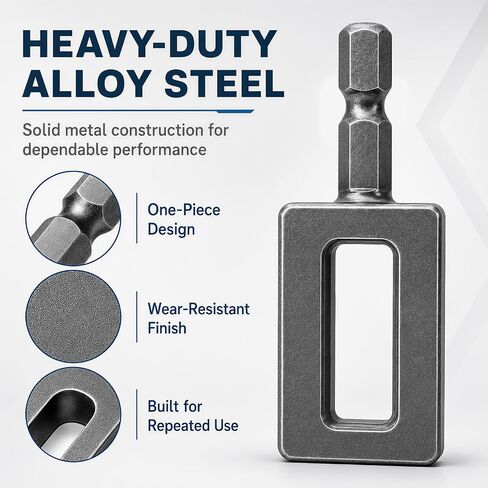 Electric Drill Wire Twisting Tool, Heavy Duty Wire Twister Attachment with 1/4" Hex Shank, Alloy Steel Wire Twisting Hook for Fencing, Rebar Tying, Cable Twisting, Construction (Alloy Steel) in Kuwait