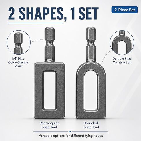 Electric Drill Wire Twisting Tool, Heavy Duty Wire Twister Attachment with 1/4" Hex Shank, Alloy Steel Wire Twisting Hook for Fencing, Rebar Tying, Cable Twisting, Construction (Alloy Steel) in Kuwait