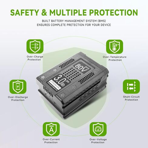 80V 3.0Ah Battery Replacement for Kobalt 80 Volt KB2580-06 KB280-06 KB480-06 KB580-06 KB680-06 Cordless Power Tools, Compatible with Kobalt 80V Charger KRC 80-06 KDC 50-06 KRC 30-06 S-L500 KRC 0280-06 in Kuwait