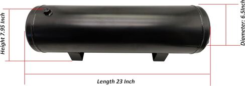 3 Gallon Air Tank Air Reservoir Tank with 7 pieces 1/4 Inch NPT Air Ports, 3 Gallon Capacity in Kuwait