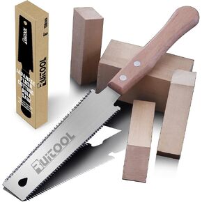 RUITOOL Japanese Hand Saw 6 Inch Double Edge Sided Pull Saw Ryoba SK5 Flexible Blade 14/17 TPI Flush Cut Beech Handle Wood Saw for Woodworking Tools in Kuwait