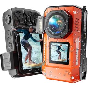 Maxmango D70 Underwater Camera, 10FT Waterproof Digital Camera for Pool & Beach, 4K 48MP Teens Underwater Cam with Dual Screens, Autofocus, 18X Zoom, Floating Camera for Boys Girls Blue(16GB) in Kuwait