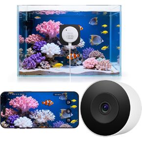 litokam F1.0 Aperture Fish Tank & Reptile Pet Camera.2K 3MP Anti-Glare Aquarium Terrarium Camera with Close-Focus Lens, 147° Ultra-Wide Angle, 3X Zoom, 2.4G/5GHz WiFi in Kuwait