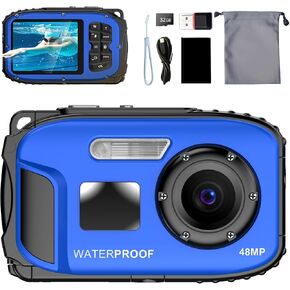 Underwater Floating Digital Camera – 48MP HD Bare-Body Waterproof Camera, No Case Needed for Underwater Fun & Childhood Memories (Orange) in Kuwait
