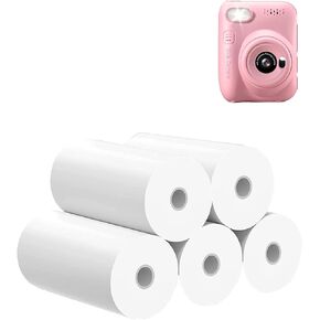 5 Rolls Kids Instant Camera Print Refill Paper for Gofunly H2,UYRUREL Eco-Friendly Thermal Printing Paper for Children's Camera,Instant Printing Without Jams. in Kuwait