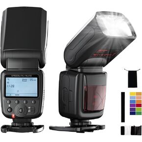 PHOTOOLEX Camera Flash Speedlite FK300, GN33, Manual S1/S2 Wireless | Universal single-contact hot shoe for Canon Nikon Sony Fujifilm Olympus. 8-level power. Metal mount in Kuwait
