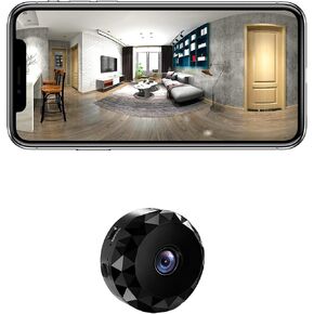 Spy Camera 1080P WiFi Hidden Camera Wireless Home Security Long-Lasting Battery Cameras with Motion Detection Indoor Security Video Spy Cam for Home Surveillance with App Control (Black) in Kuwait
