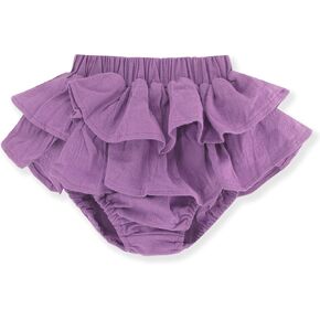 ACESTAR Baby Girls Ruffle Bloomer Skirt Shorts - Cotton Layered Diaper Cover Bloomers for Toddlers in Saudi Arabia
