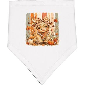 inktastic Highland Cow Fall Baby Bandana Bib in Kuwait