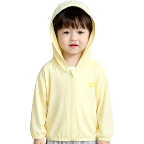 Toddler Zip-Up Hoodie UPF50+ Infant Sun Protection Clothing | Lightweight Breathable Cooling Quick-Dry, Long Sleeve, Baby Sun Shirt for Boys Girls Daily Wear, 6M-6T in Saudi Arabia