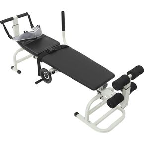 Back Stretch Bench With Cervical Traction Back And Neck Up To 330 Lbs | Back decompression equipment Steel, Plastic Adjustable length 150 - 190 cm for home use, rehabilitation centers in Kuwait