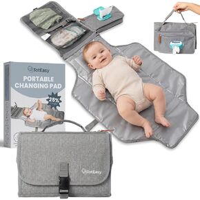Portable Changing Pad - Changing Pad Travel Extra Long Waterproof with Storage and Wipes Pocket - Foldable Baby Diaper Changing Pad - Portable Changing Station for Travel, On-the-Go Parents & Newborns in Saudi Arabia