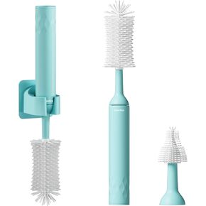 Magic Brush - Electric Baby Bottle Brush Cleaner with 360-Degree Rotation, Baby Bottle Cleaner Set with Silicone Head, USB Rechargeable, Water-Resistant Design, Nipples & Feeding Accessories in Kuwait