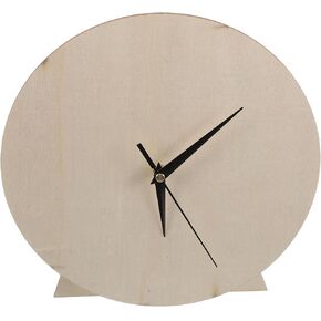 NOLITOY Wooden DIY Clock Dial for Painting and Skill Development, Round Blank Clock Face Made of Natural Wood, Beige Color Suitable for Craft and Nursery Decoration Projects in Kuwait