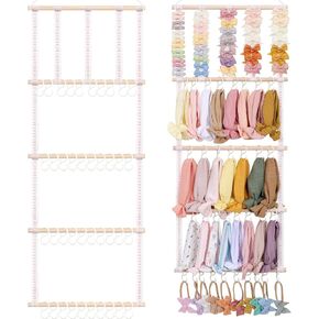 POVETIRE Headband Holder Hair Bows Organizer for Girls, Baby Headbands Hair Accessories Organizer Storage Wall Hanging Decor for Toddler Girls Room in Kuwait