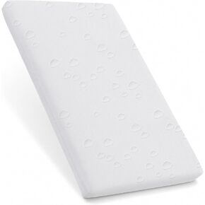 Bassinet Mattress Pad, 47" x 23.6" x 2" Dual Layer Memory and High Density Foam Mattress, Waterproof Breathable Soft Cover Fit for ADOVEL/BabyBond/ANGELBLISS/ELEMARA/JOYMOR Bassinet Bedside Crib in Kuwait