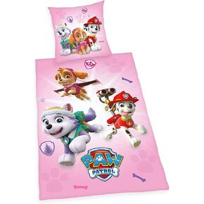 Paw Patrol Bed Linen, Cotton, Pink, 200 x 135 x 0.2 cm in Saudi Arabia