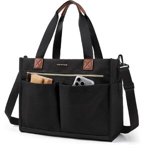mommore Canvas Diaper Bag Tote Stylish Mommy Baby Hospital Bag | Insulated pockets, stroller straps & portable changing pad, large capacity for labor delivery in Kuwait