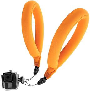 2Pack Waterproof Floating Wrist Strap for Camera & Phone, Camera Float Strap Compatible with GoPro, Insta360, DJI Action Cameras, TG-7, iPhone, Orange in Kuwait