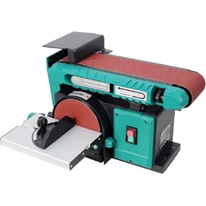 Geelife Belt and Disc Sander - Steel Green - Two-in-One Sanding Machine - Woodworking, Metalworking - Workshop Tool in Kuwait