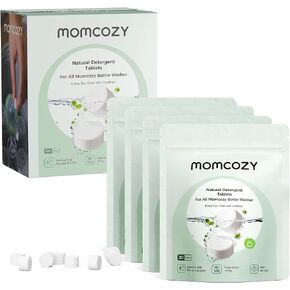 Momcozy Official Natural Detergent Tablets for Baby Bottle Washer, Powerful Plant-Based Formula, Safe & Residue-Free Washing Block, 120 Tablets in Kuwait