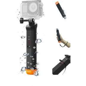 TELESIN Floating Selfie Stick Hand Grip Waterproof Handle with Bluetooth Remote for DJI Osmo Action 6 5 Pro 4 Handle Mount Accessories for DJI Osmo Action Camera in Kuwait