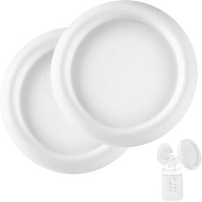 Breast Pump Cover Compatible with Spectra Flange for Fridge, 2 Pack Made of Premium Plastic, Easy-Install Collector, Soft, Durable, and Simple to Rinse, Ensuring Long-Lasting in Kuwait