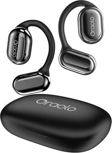 BUGANI OE03 Open Ear Headphones, Bluetooth 5.3 Wireless Headphones, Open Ear Earbuds with Immersive Stereo Sound, Clear Talk, 30H Playtime, Waterproof Sport Earbuds for Running, Black in Kuwait