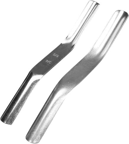 Double-Ended Brick Jointer Tool Set – 1/2 inch & 5/8 inch Stainless Steel Concave Mortar Finishers for Professional Masonry, 2-Pack, Rust-Resistant & Ergonomic Design(Silver) in Kuwait