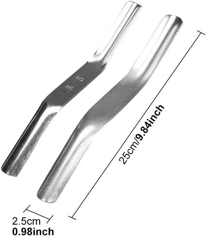 Double-Ended Brick Jointer Tool Set – 1/2 inch & 5/8 inch Stainless Steel Concave Mortar Finishers for Professional Masonry, 2-Pack, Rust-Resistant & Ergonomic Design(Silver) in Kuwait