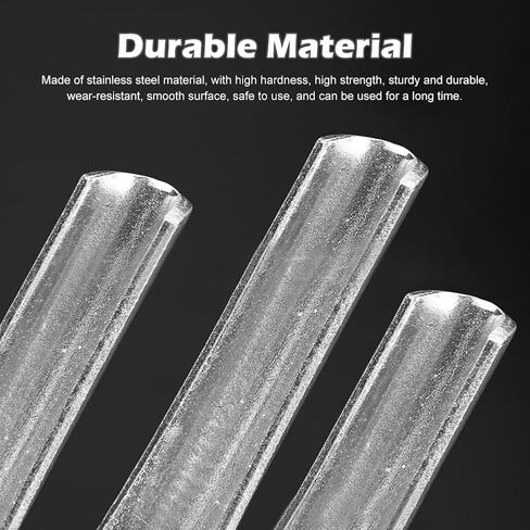Double-Ended Brick Jointer Tool Set – 1/2 inch & 5/8 inch Stainless Steel Concave Mortar Finishers for Professional Masonry, 2-Pack, Rust-Resistant & Ergonomic Design(Silver) in Kuwait