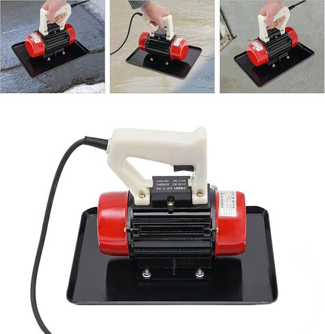 Concrete Vibrating Motor, 110V 370W Handheld Table Motion Concrete Vibrator Machine, Cement Smoother for Such As Road Construction, House Construction, Bridge Construction (Red) in Kuwait