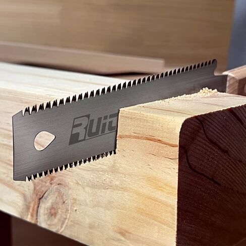 RUITOOL Japanese Hand Saw 6 Inch Double Edge Sided Pull Saw Ryoba SK5 Flexible Blade 14/17 TPI Flush Cut Beech Handle Wood Saw for Woodworking Tools in Kuwait