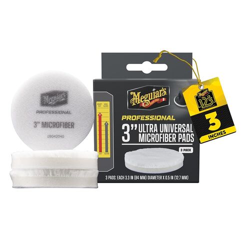 Meguiar's Professional 3" Microfiber Pad, 3pk, 12/CV in Kuwait