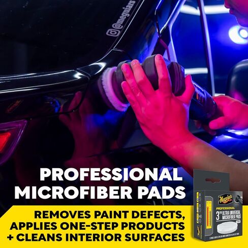 Meguiar's Professional 3" Microfiber Pad, 3pk, 12/CV in Kuwait