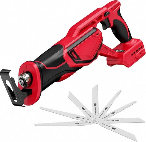 Cordless Reciprocating Saw Compatible with Dewalt 20V MAX Battery(NO Battery), Brushless Mini Reciprocating Saw 0-3500 SPM Variable Speed, Cordless sawzall with 8 Blades for Wood, PVC, Metal Cutting in Kuwait