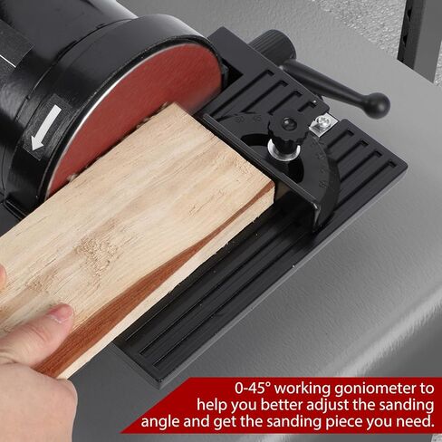 Professional 2.1A Benchtop Belt & Disc Sander Combo – 1" x 30" Belt, 5" Disc – Powerful Motor for Woodworking, Metalworking, Knife Sharpening – Includes 8 x 80 Grit & 4 x 100 Grit Sanding Belts – in Kuwait