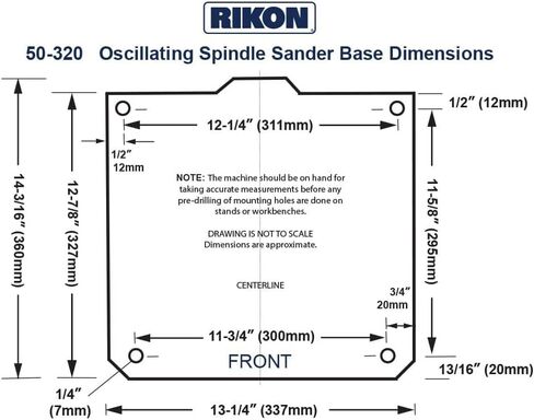 Rikon Benchtop Oscillating Spindle Sander in Kuwait