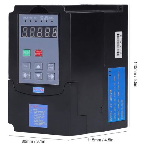 0.75KW Frequency Inverter, 0.75KW SinglePhase Input 95135V AC110V Output Variable Frequency Inverter Speed Controller, Power Spindle Sanders in Saudi Arabia