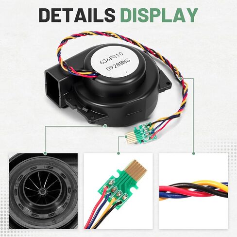 Vacuum Cleaner Fan Motor Fit for iRobot Roomba i1 i2 i3 i4 i5 i6 i7 i8 i9 J8 J9 e5 e6 Engine Ventilation Motor Fan, 20N636P010 Fan Module for Smart Sweeper| 636P010-0928MNS in Kuwait