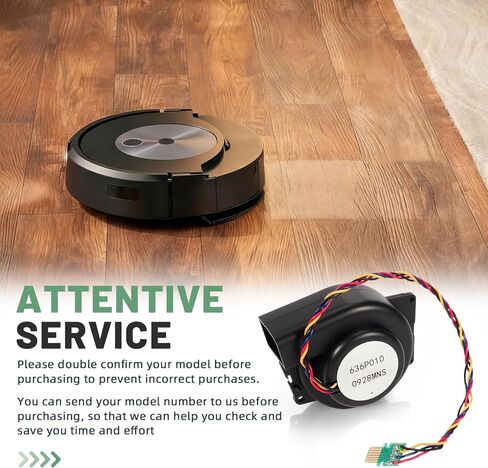 Vacuum Cleaner Fan Motor Fit for iRobot Roomba i1 i2 i3 i4 i5 i6 i7 i8 i9 J8 J9 e5 e6 Engine Ventilation Motor Fan, 20N636P010 Fan Module for Smart Sweeper| 636P010-0928MNS in Kuwait